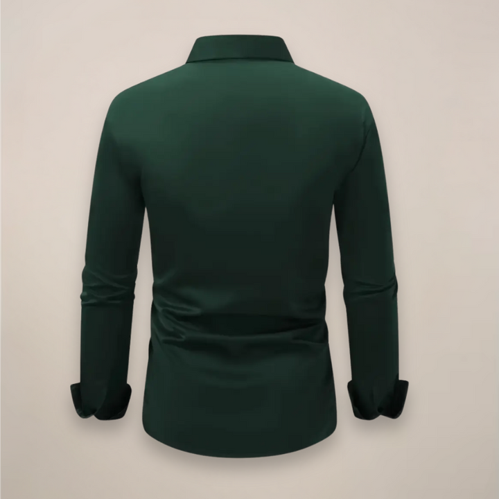 Men's Tailored Long Sleeve Button-Up Shirt
