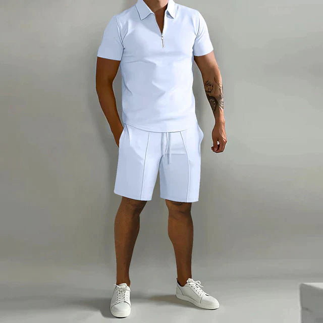 Pánský luxusní set polokošile a kraťasů