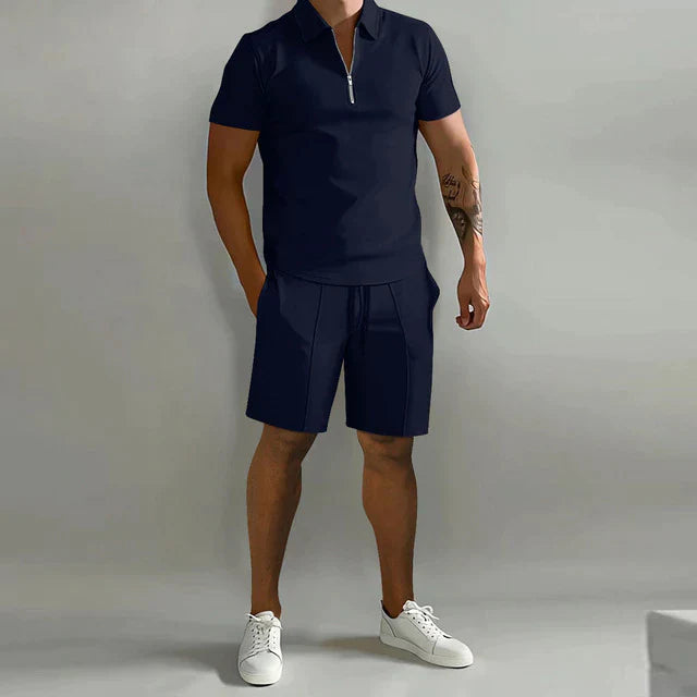 Pánský luxusní set polokošile a kraťasů