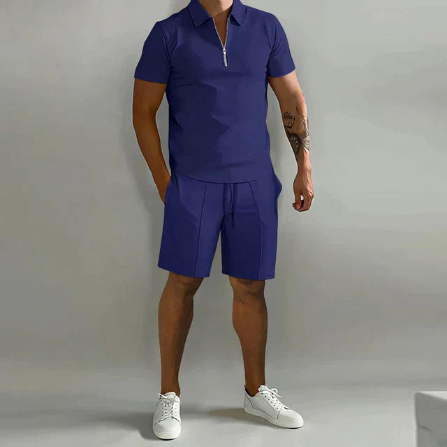 Pánský luxusní set polokošile a kraťasů