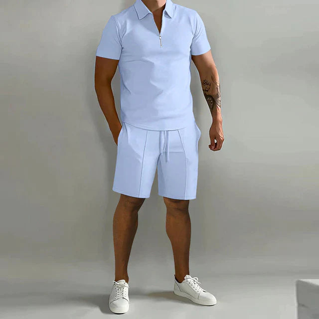 Pánský luxusní set polokošile a kraťasů