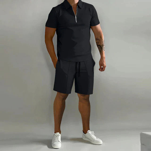 Pánský luxusní set polokošile a kraťasů