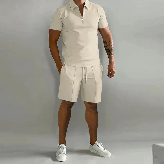 Pánský luxusní set polokošile a kraťasů