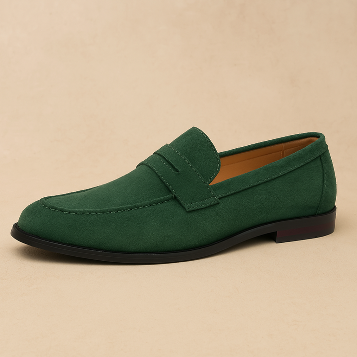 Men's Suede Penny Loafers - Casual Loafer Shoes