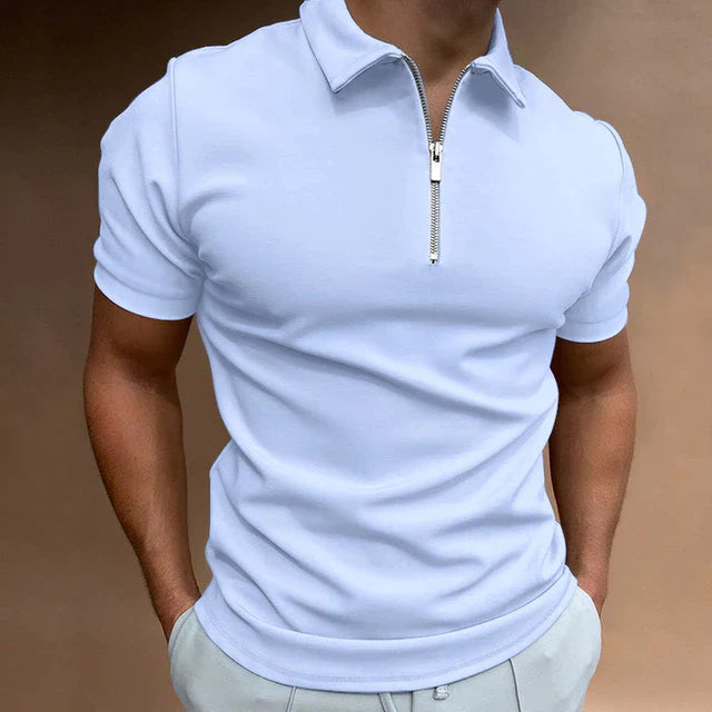 Pánské polo tričko na zip pro volnočasové nošení