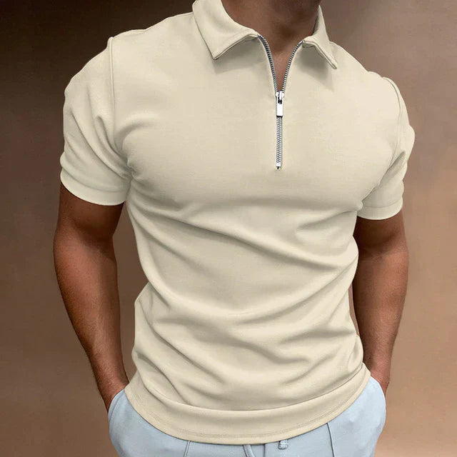 Pánské polo tričko na zip pro volnočasové nošení