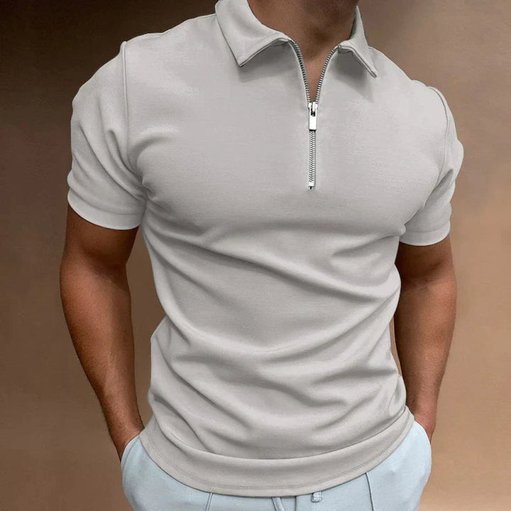 Pánské polo tričko na zip pro volnočasové nošení