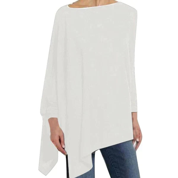 Loose Fit Long Sleeve Asymmetrical Tunic