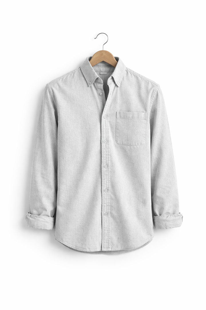 Men's Chambray Shirt with Relaxed Fit