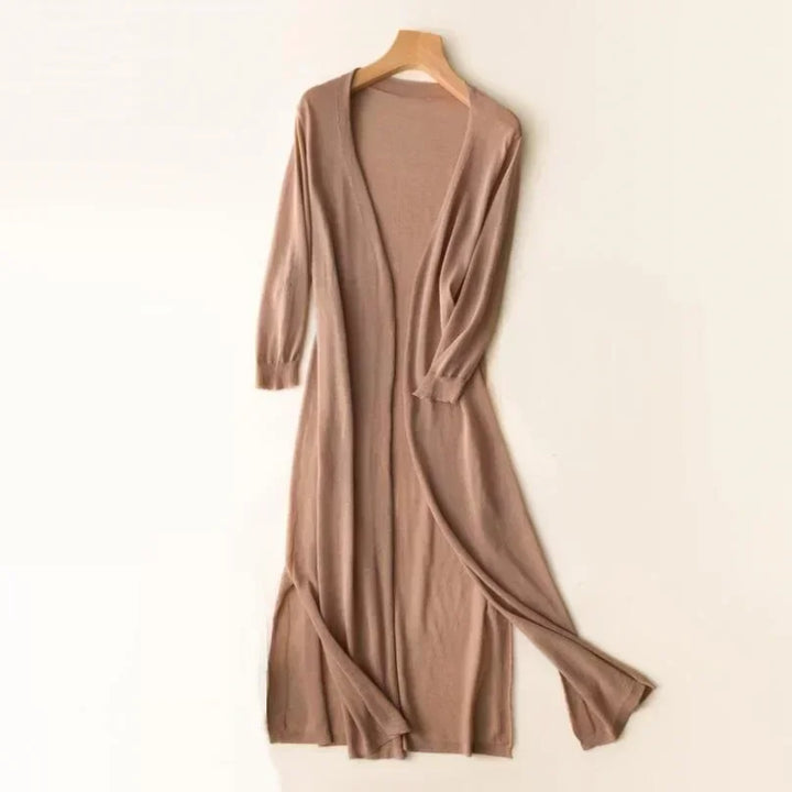 Women's Longline Flowing Cardigan – Khaki