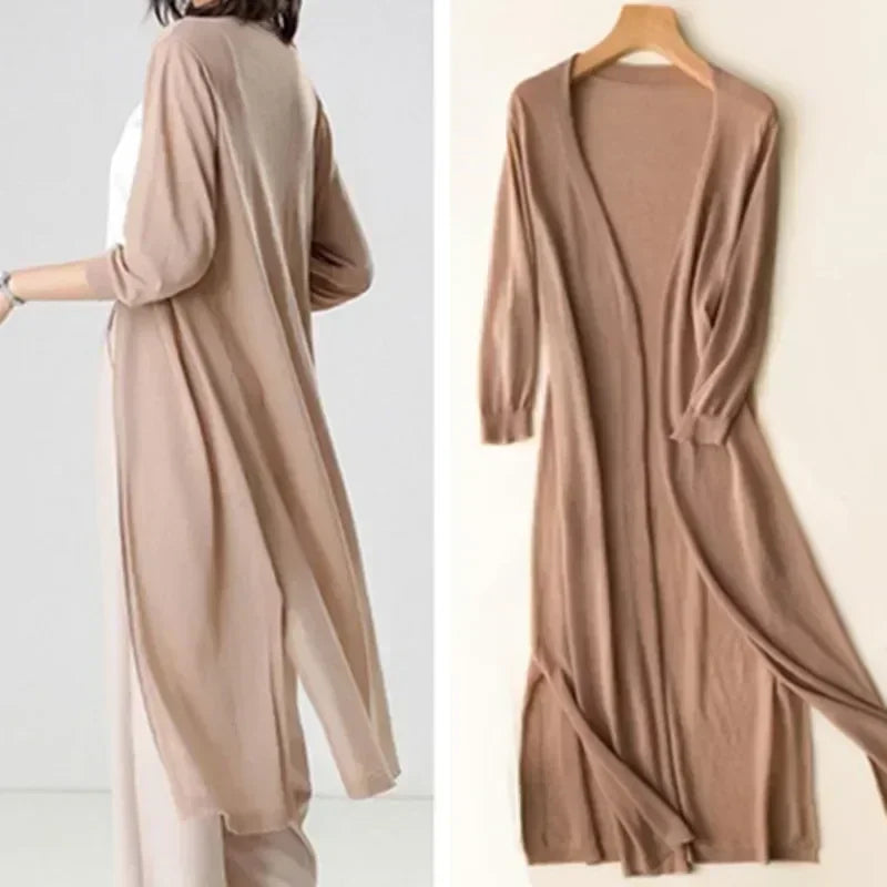 Women's Longline Flowing Cardigan