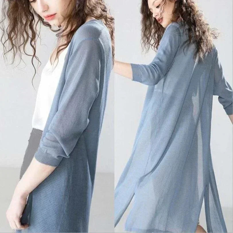 Women's Longline Flowing Cardigan