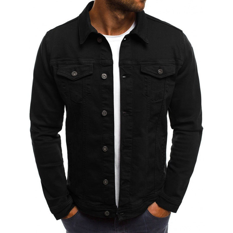 Ethan Jean Jacket Men – Classic Modern in High-Quality Denim with Pockets