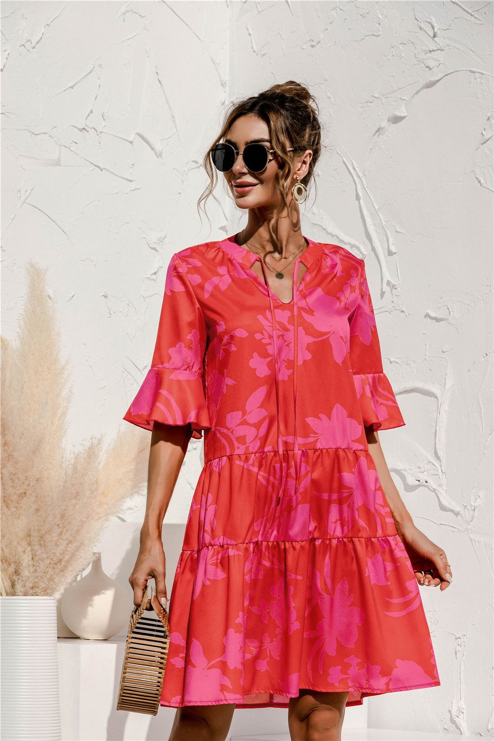 Stylish Women's Mini Summer Dress with Flattering Low Waist