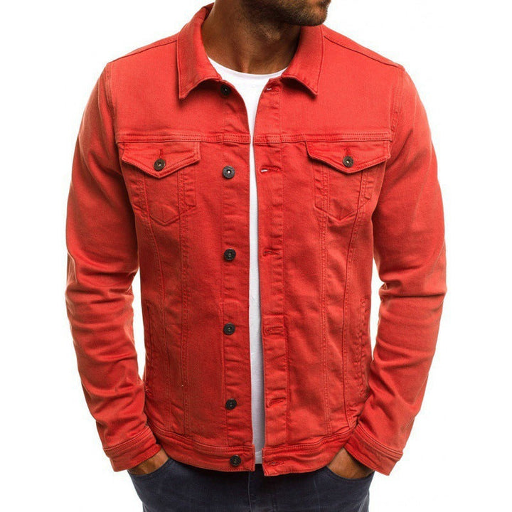 Ethan Jean Jacket Men – Classic Modern in High-Quality Denim with Pockets