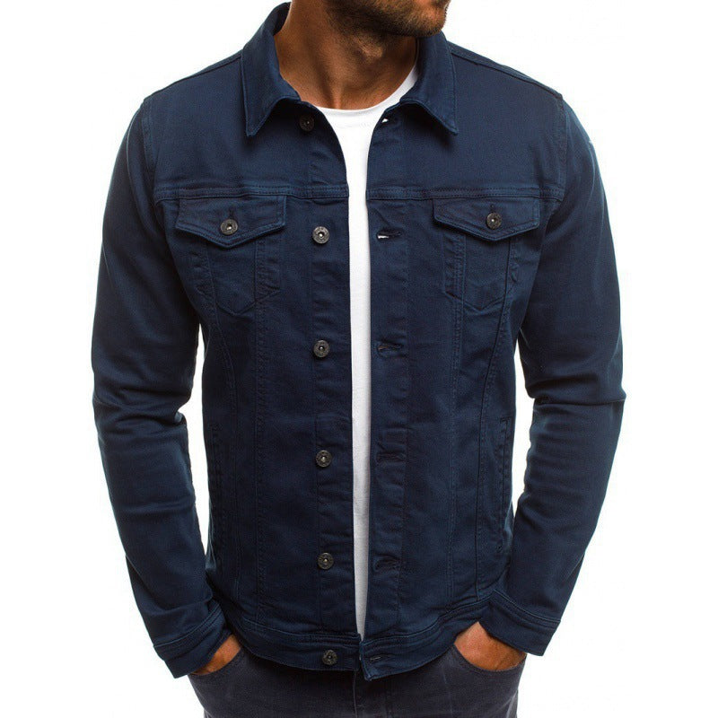 Ethan Jean Jacket Men – Classic Modern in High-Quality Denim with Pockets