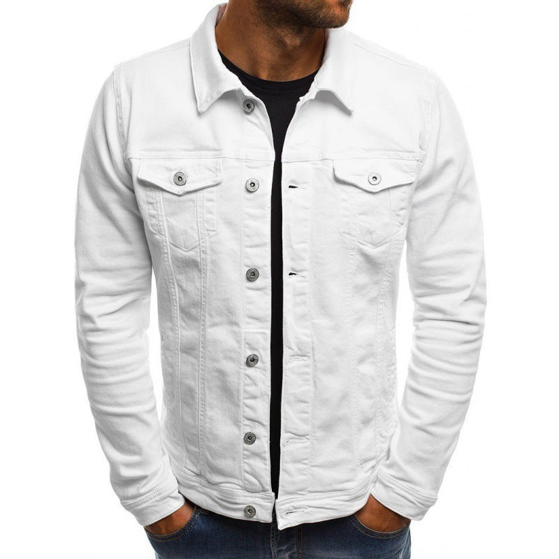Ethan Jean Jacket Men – Classic Modern in High-Quality Denim with Pockets