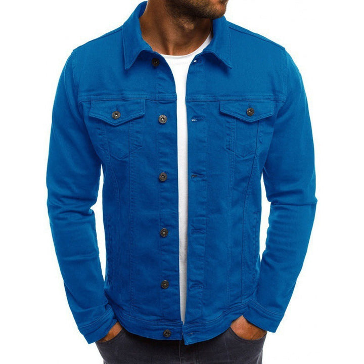 Ethan Jean Jacket Men – Classic Modern in High-Quality Denim with Pockets