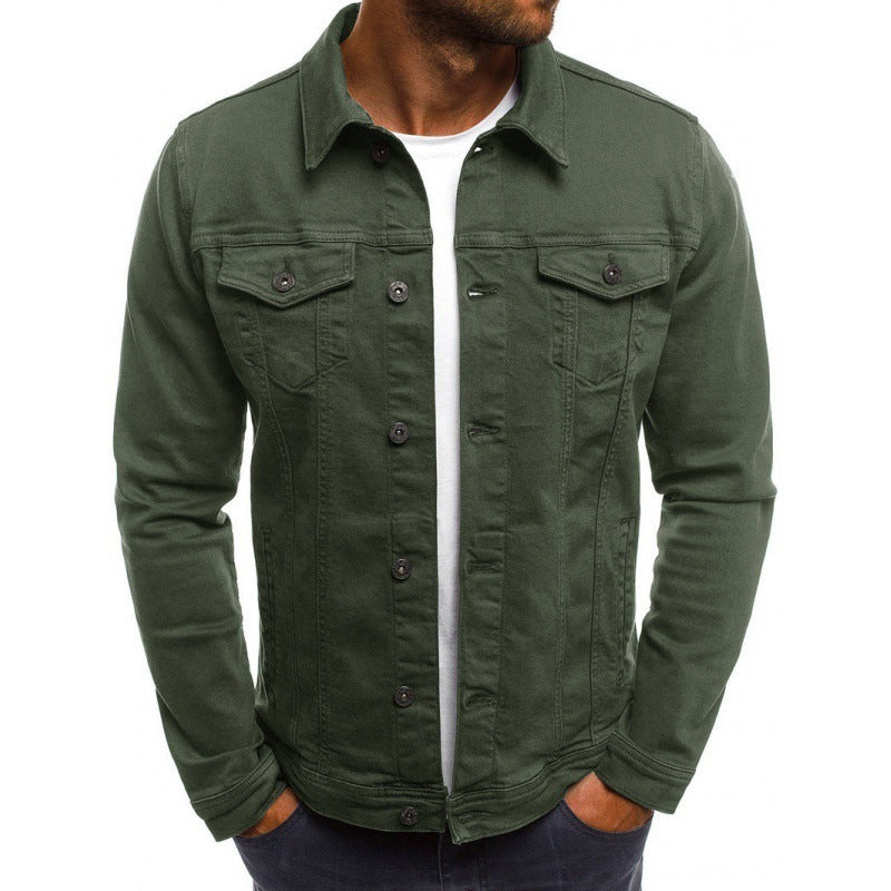 Ethan Jean Jacket Men – Classic Modern in High-Quality Denim with Pockets