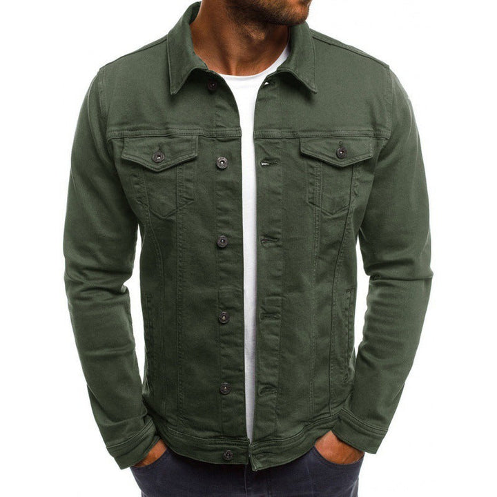 Ethan Jean Jacket Men – Classic Modern in High-Quality Denim with Pockets