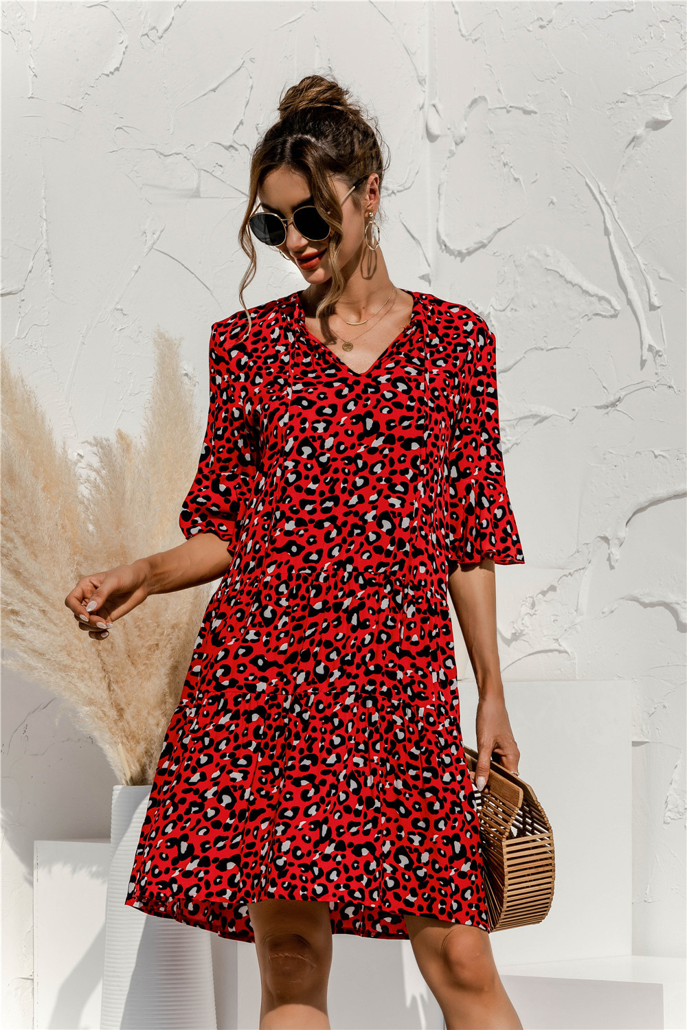 Stylish Women's Mini Summer Dress with Flattering Low Waist
