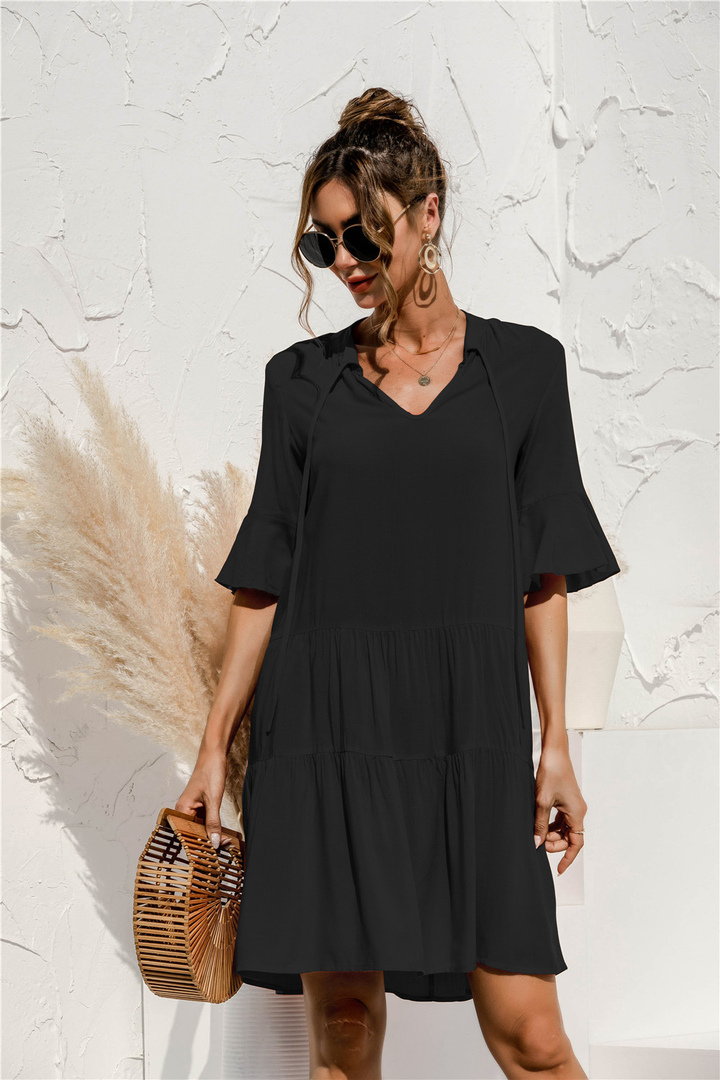 Stylish Women's Mini Summer Dress with Flattering Low Waist