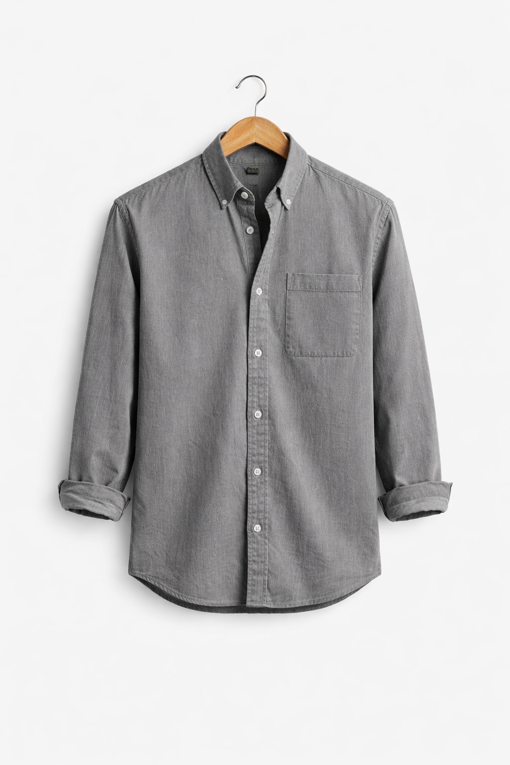 Men's Chambray Shirt with Relaxed Fit