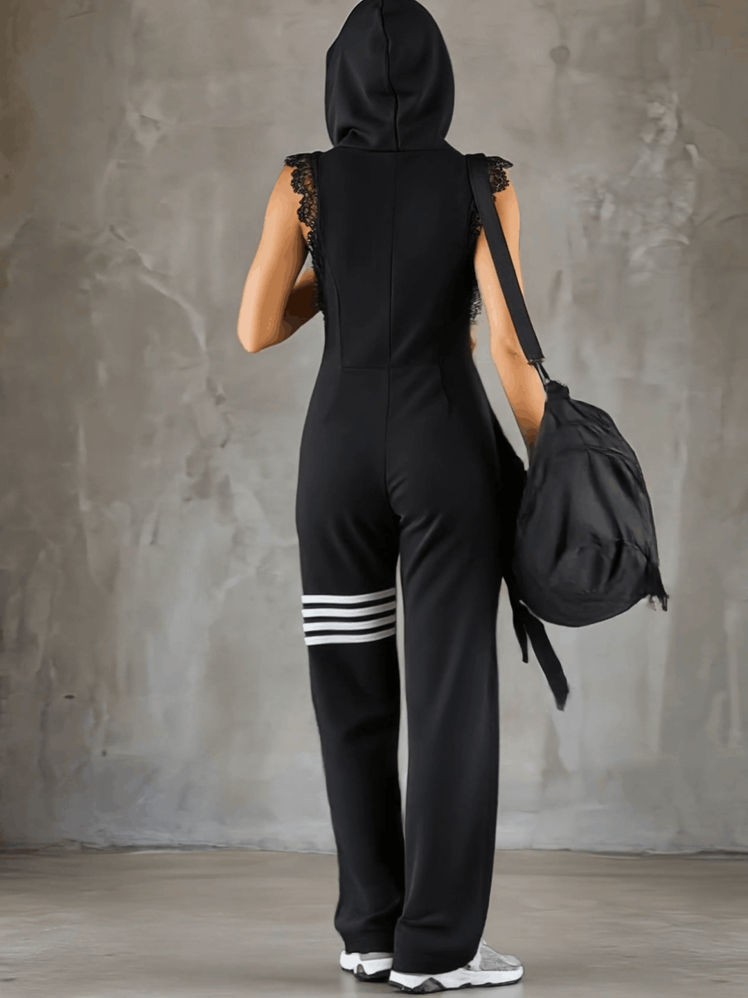 Women's Hooded Sleeveless Jumpsuit