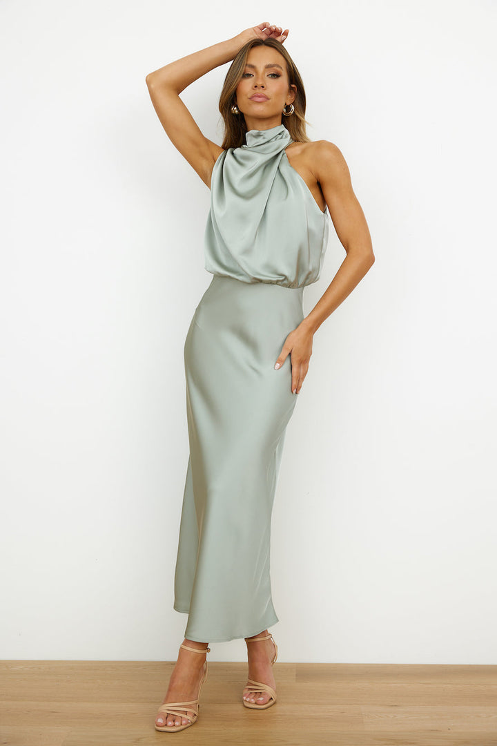 Elegant Asymmetrical Midi Dress for Modern Women