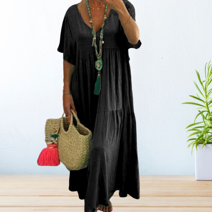 Jolaine - Relaxed Fit Summer Maxi Dress (Plus Size Available)