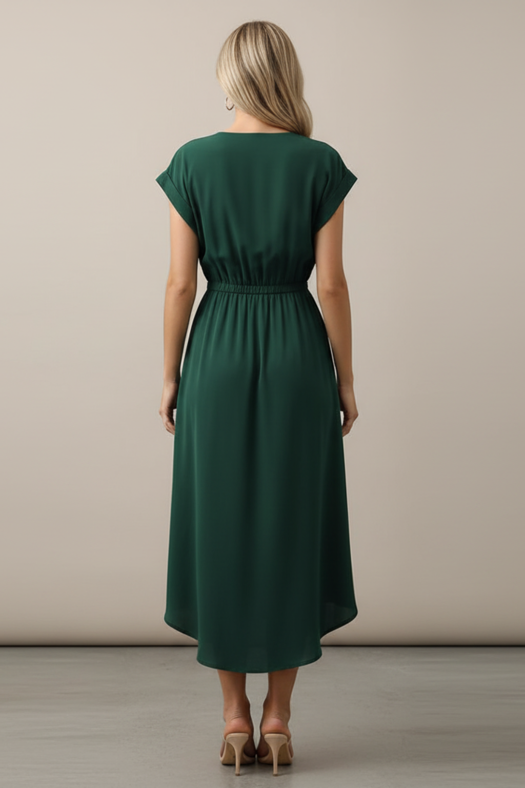 Orla | V-Neck Flattering  Midi Dress