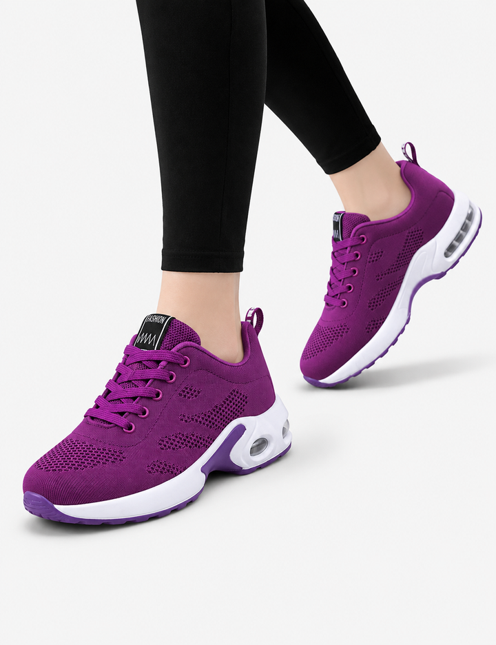 Women's Cushioned Trainers with Breathable Upper