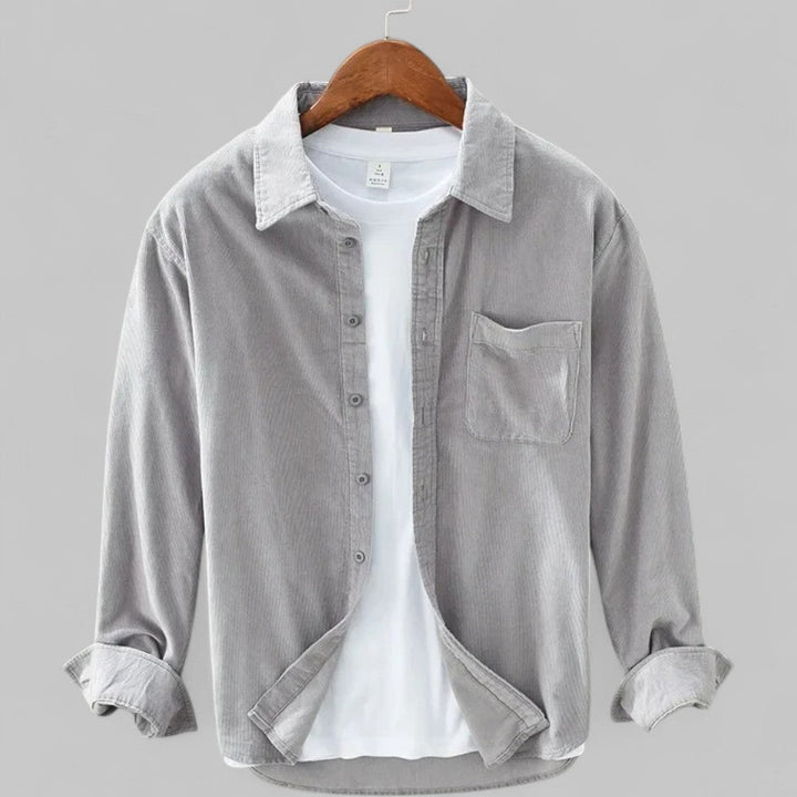 Men's Corduroy Overshirt with Chest Pocket