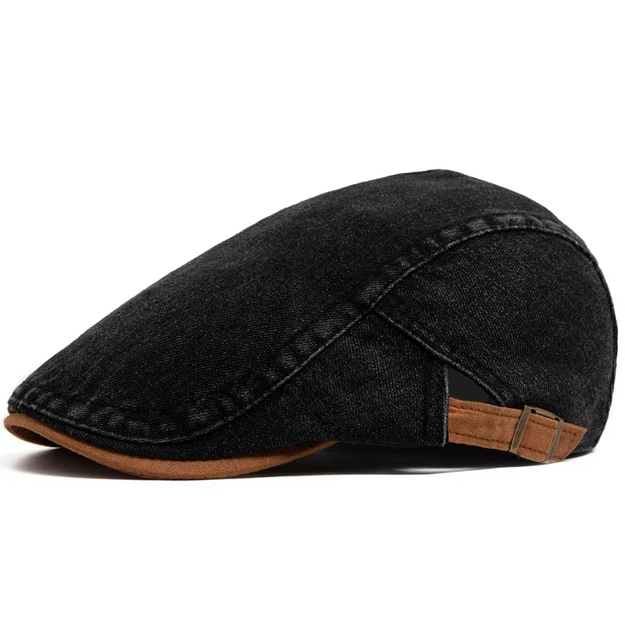 Lucas | Stylish Denim Flat Cap Hat
