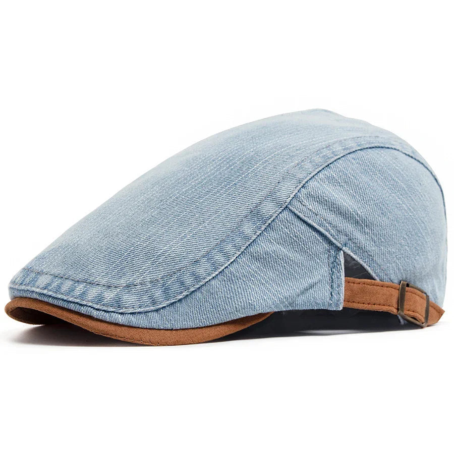 Lucas | Stylish Denim Flat Cap Hat