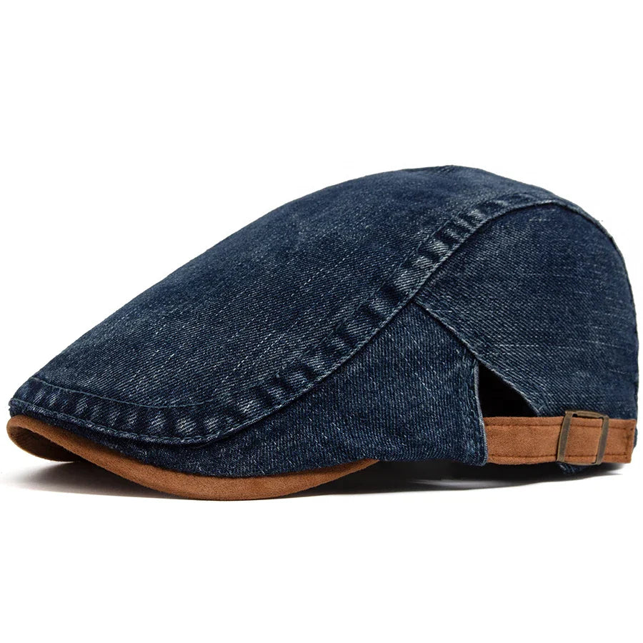 Lucas | Stylish Denim Flat Cap Hat