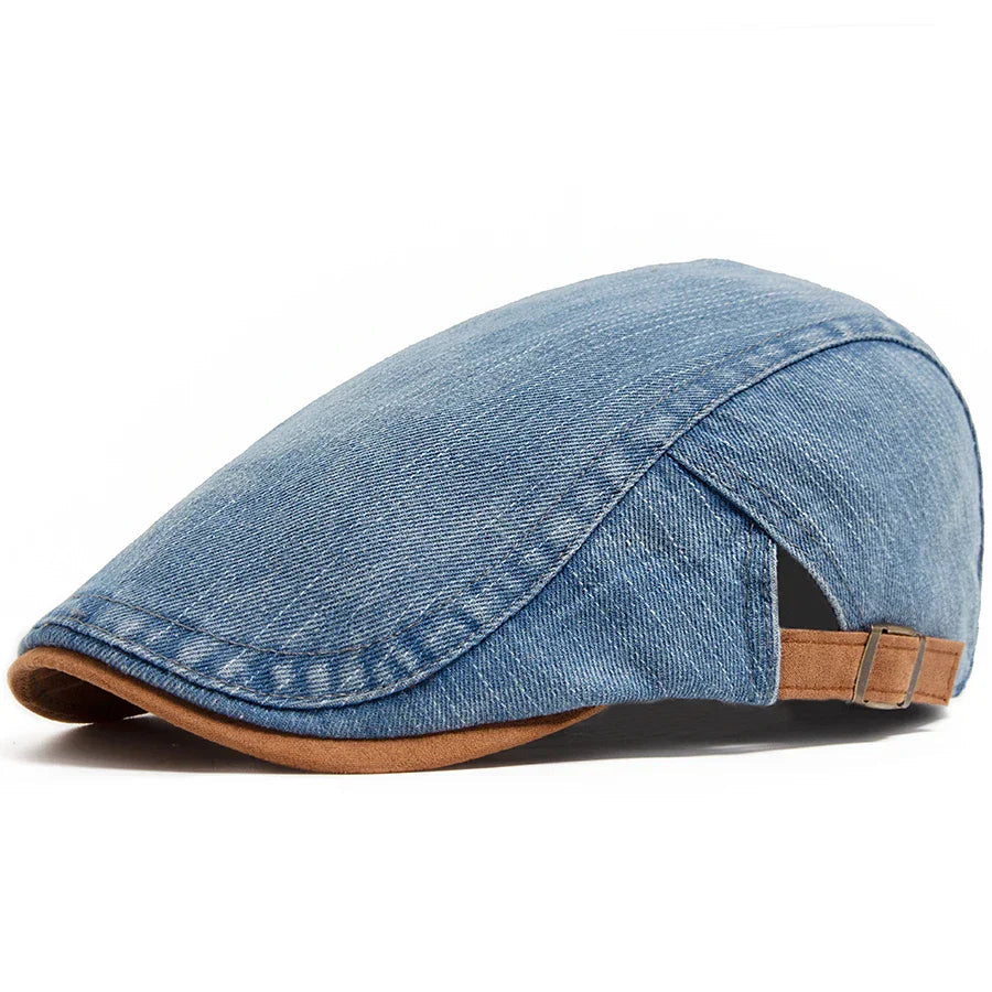 Lucas | Stylish Denim Flat Cap Hat