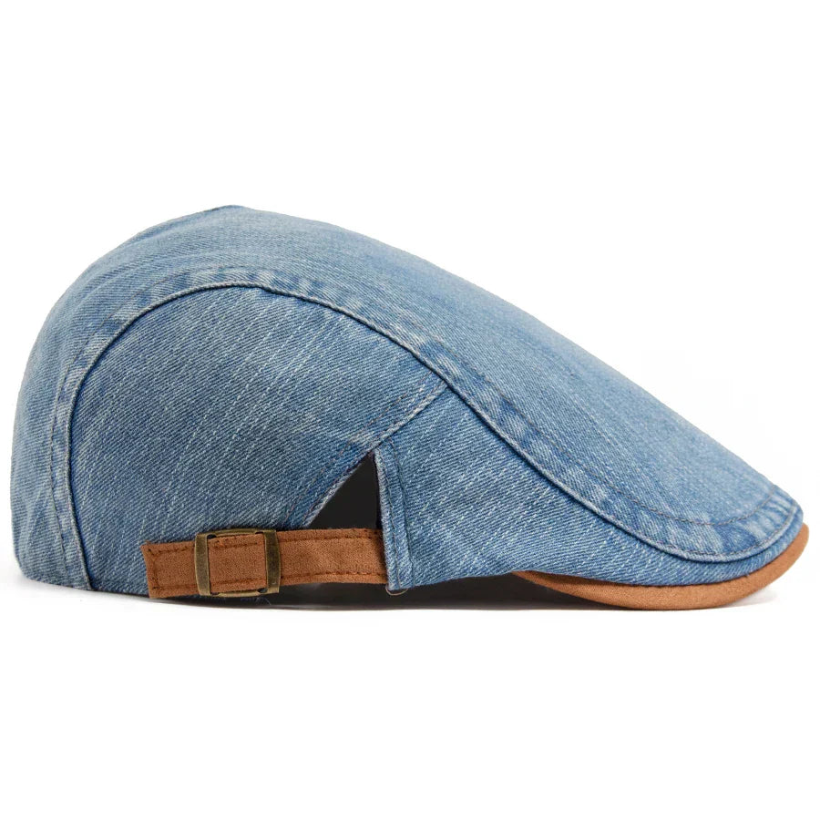 Lucas | Stylish Denim Flat Cap Hat