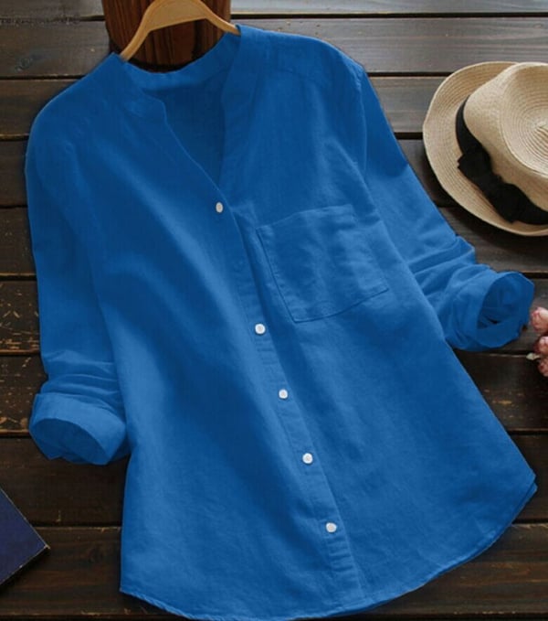 Celeste | Breezy Natural Cotton Relaxed Blouse