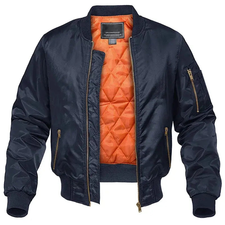 Men’s Quilted Bomber Pilot Jacket