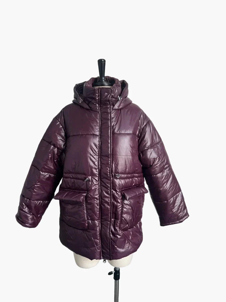 Women's Fitted Quilted Jacket with Hood