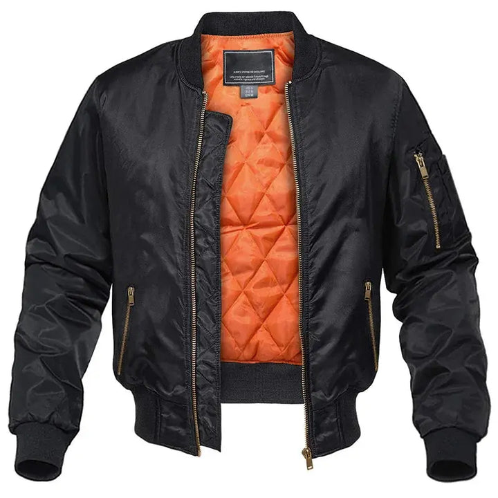 Men’s Quilted Bomber Pilot Jacket