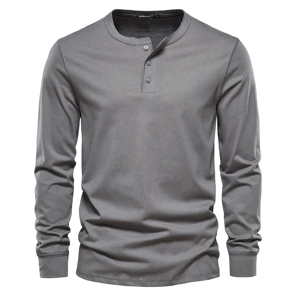 Noah | Stylish Men’s Long-Sleeve Henley Shirt