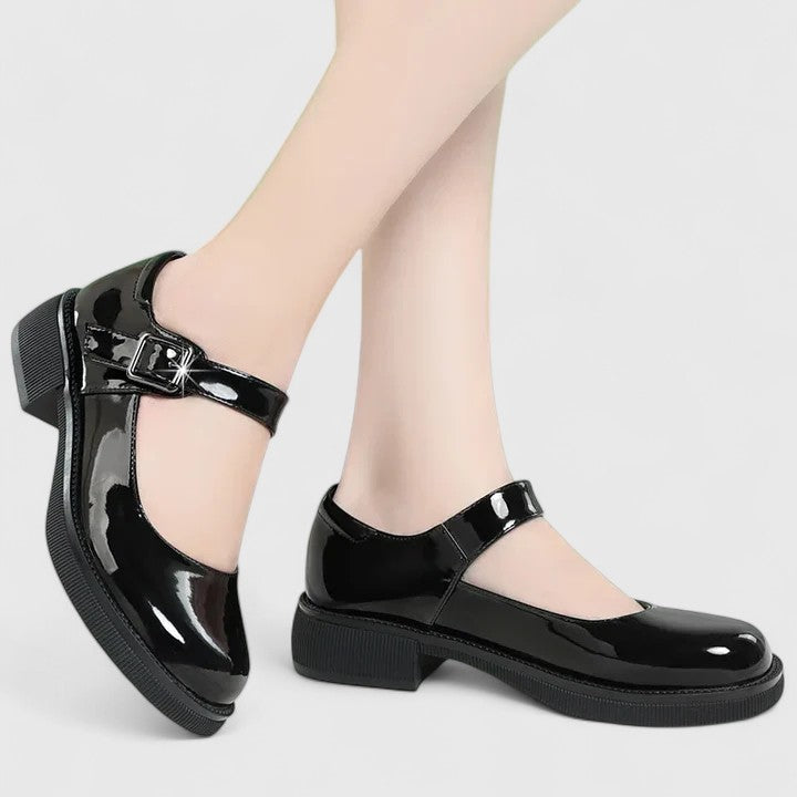 Women's Mary Jane Shoes with Buckle Strap