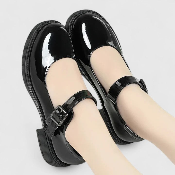 Women's Mary Jane Shoes with Buckle Strap