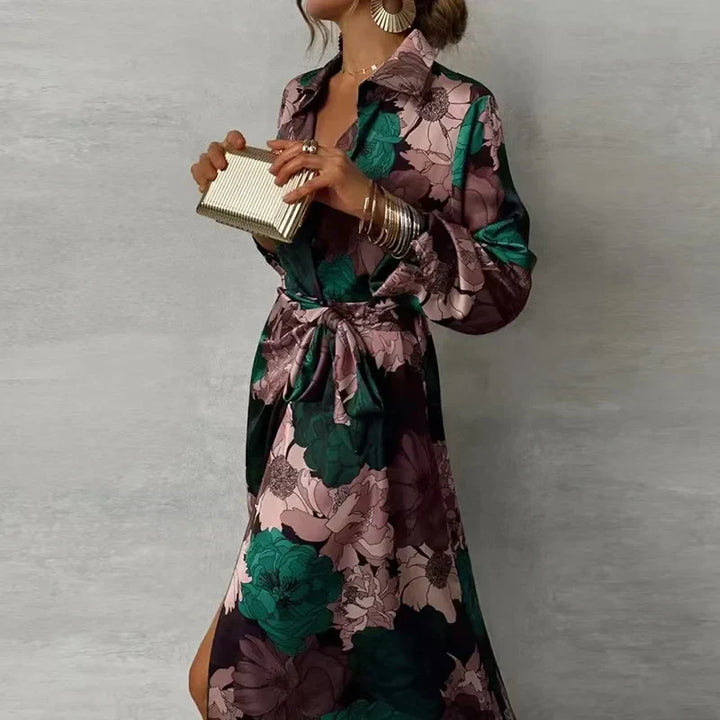 Elegant Maxi Dress with Belt