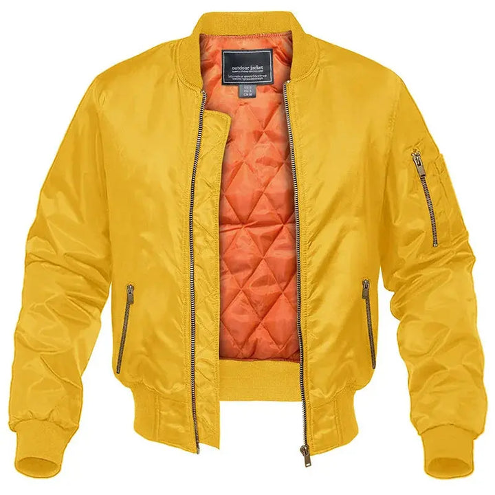 Men’s Quilted Bomber Pilot Jacket