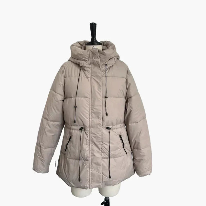 Women's Fitted Quilted Jacket with Hood