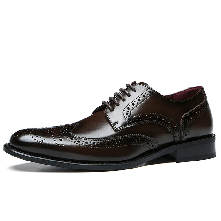 Vicenza Leather Wingtip Brogue Shoes
