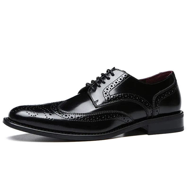 Vicenza Leather Wingtip Brogue Shoes